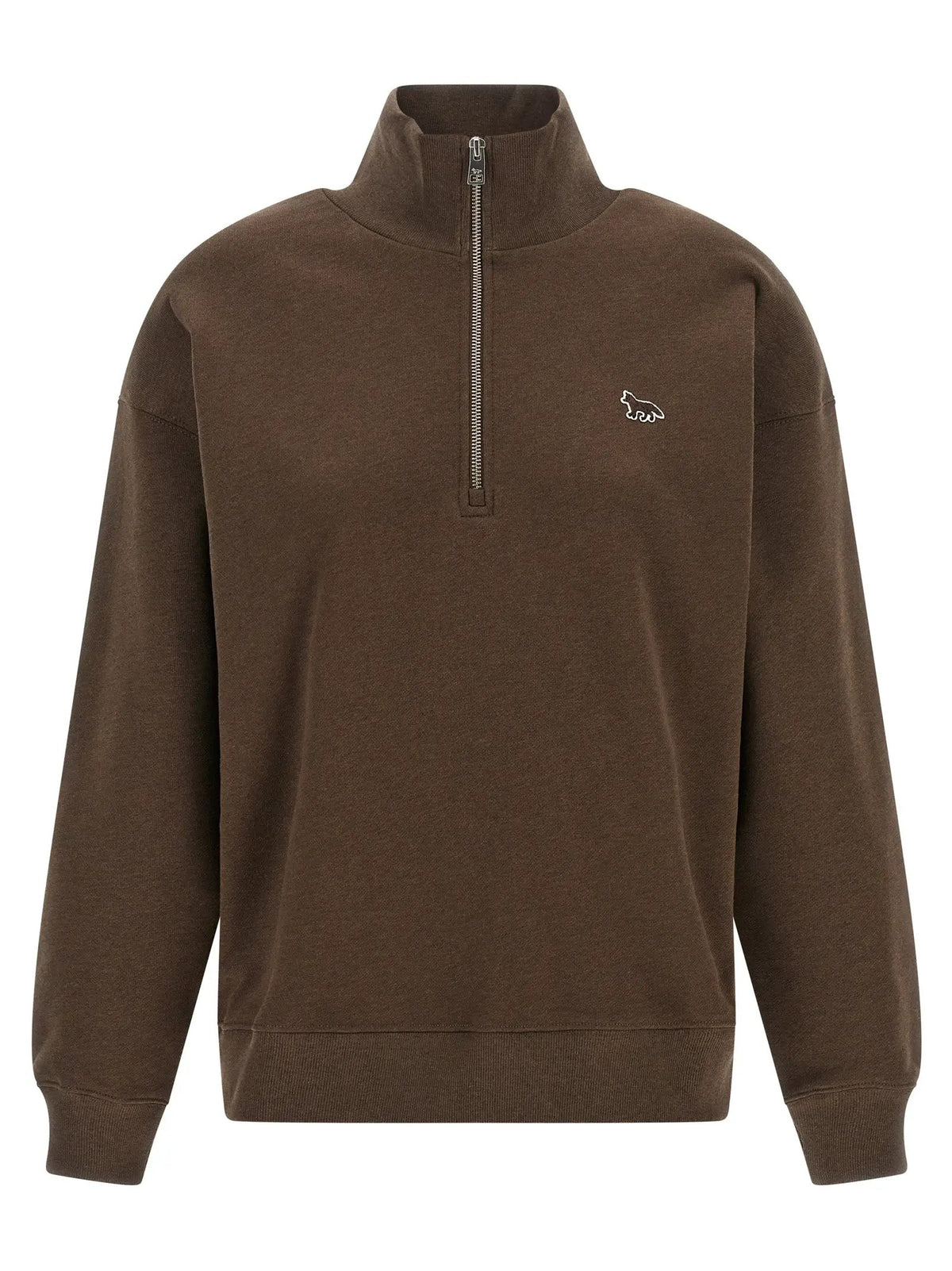 Maison Kitsuné Brown Organic Cotton Sweatshirt