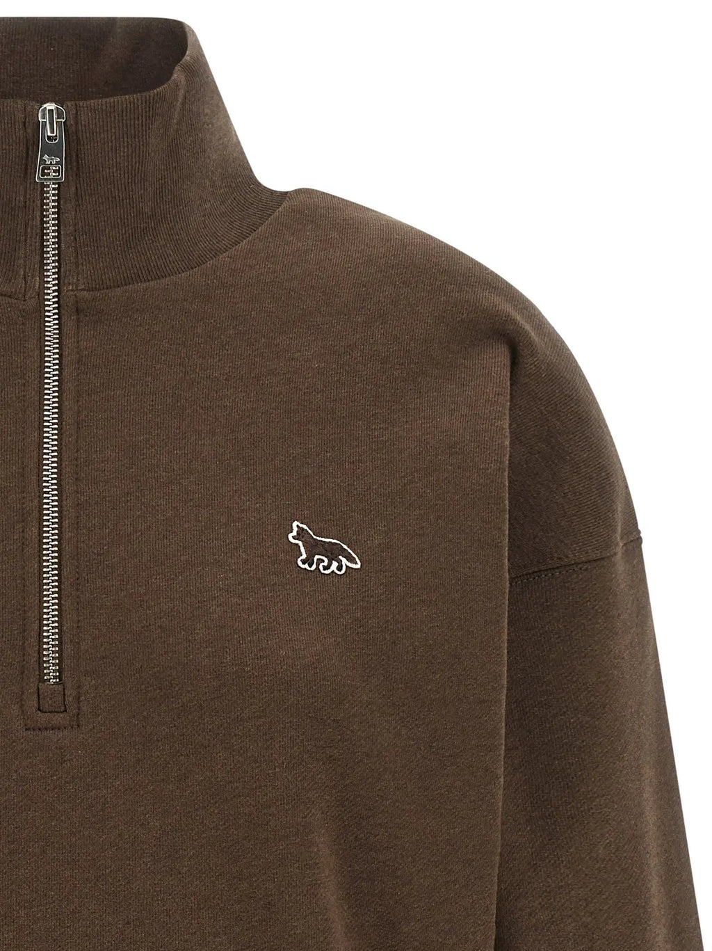 Maison Kitsuné Brown Organic Cotton Sweatshirt