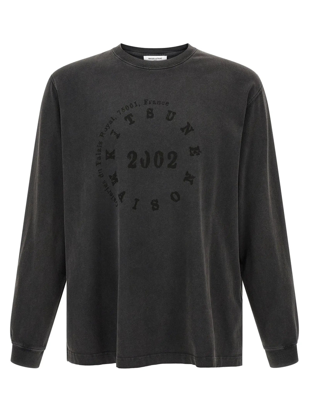 T-shirt en coton biologique noir Maison Kitsuné
