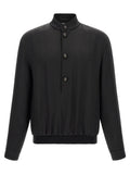 Sweat-shirt en satin noir ZEGNA