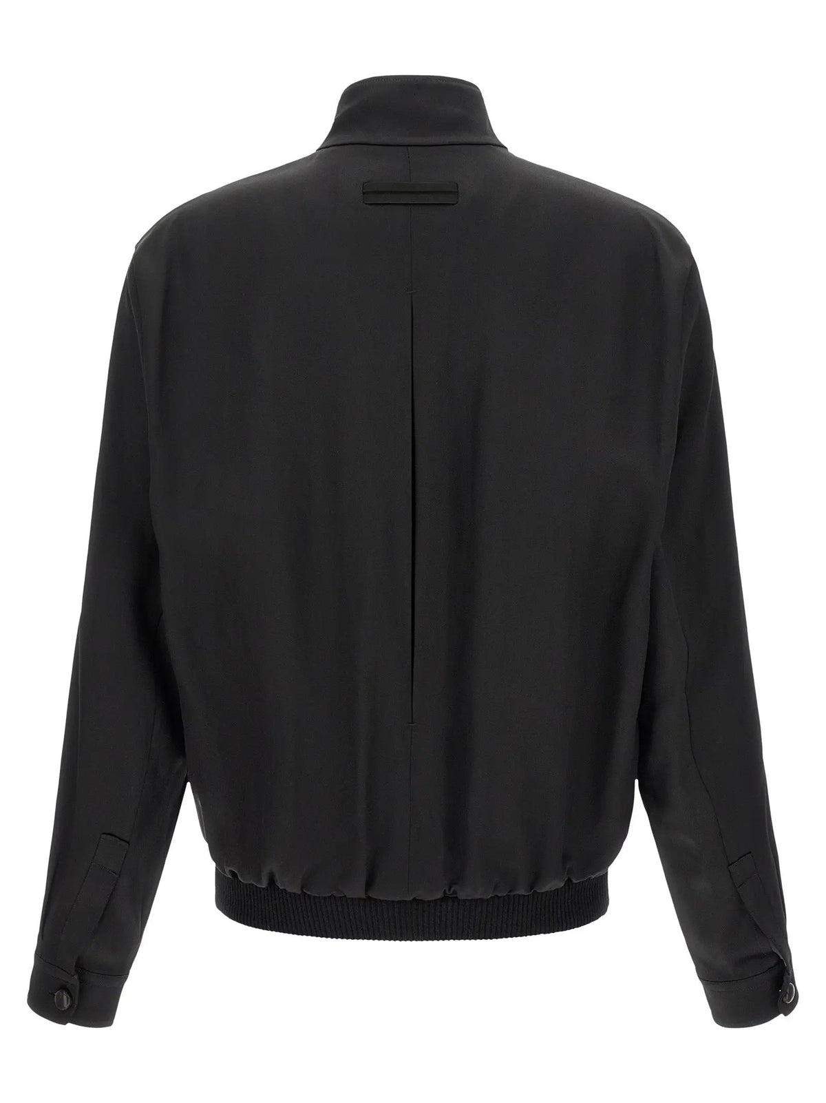 Sweat-shirt en satin noir ZEGNA