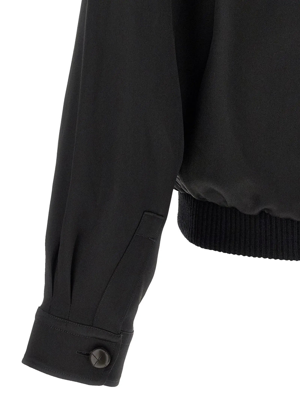 Sweat-shirt en satin noir ZEGNA