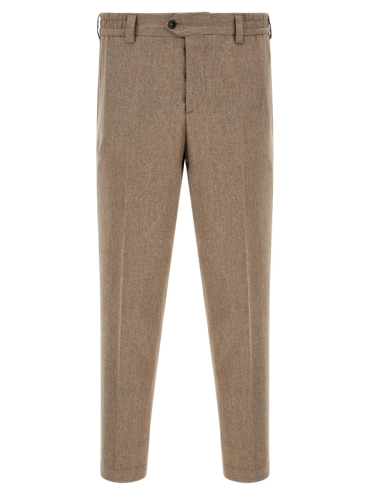 PT Torino Beige Virgin Wool Casual Pants