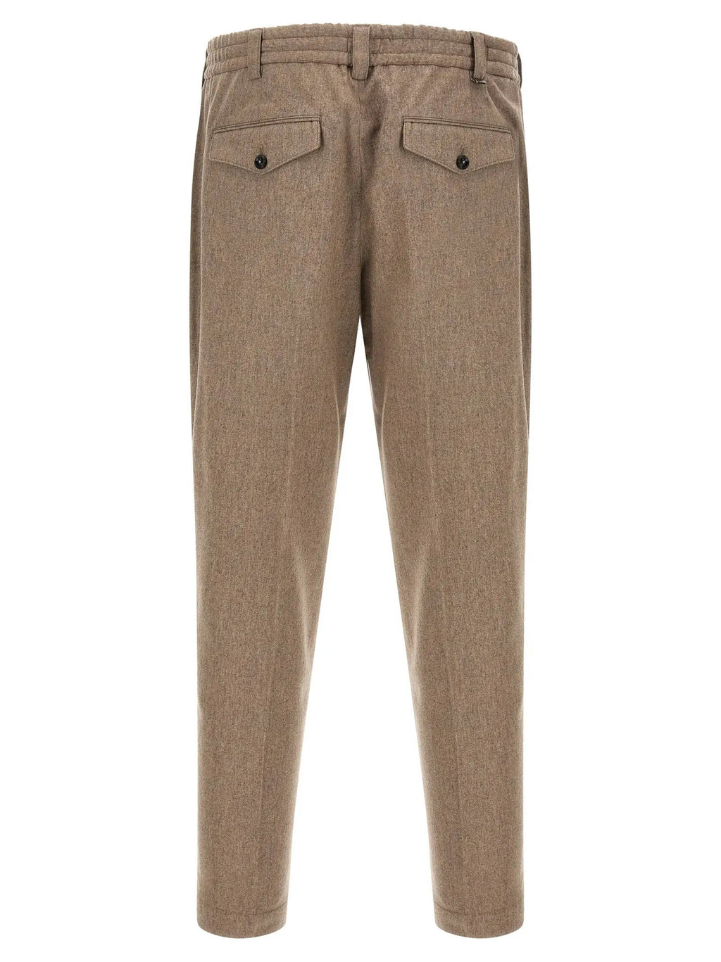 PT Torino Beige Virgin Wool Casual Pants