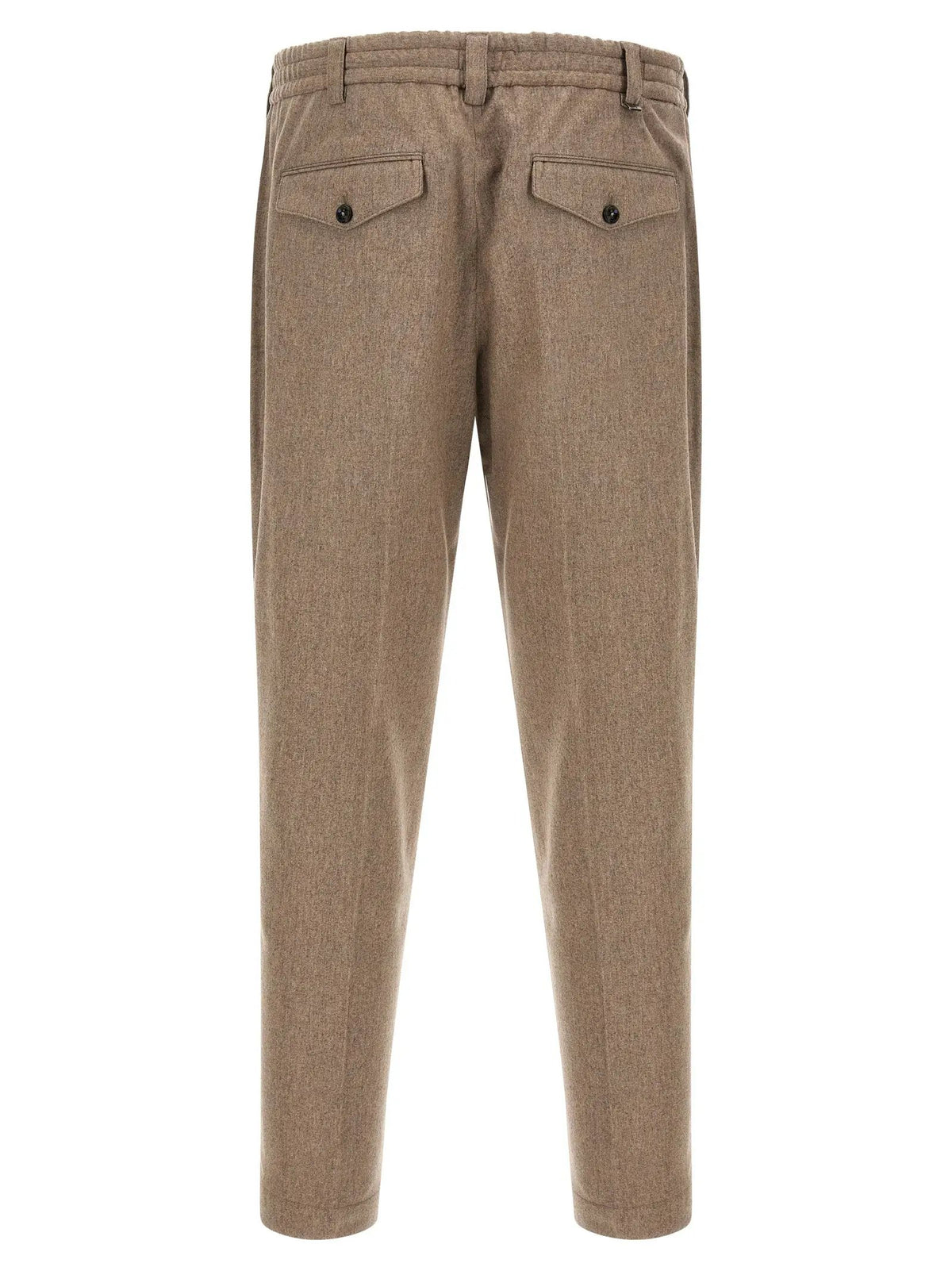 PT Torino Beige Virgin Wool Casual Pants