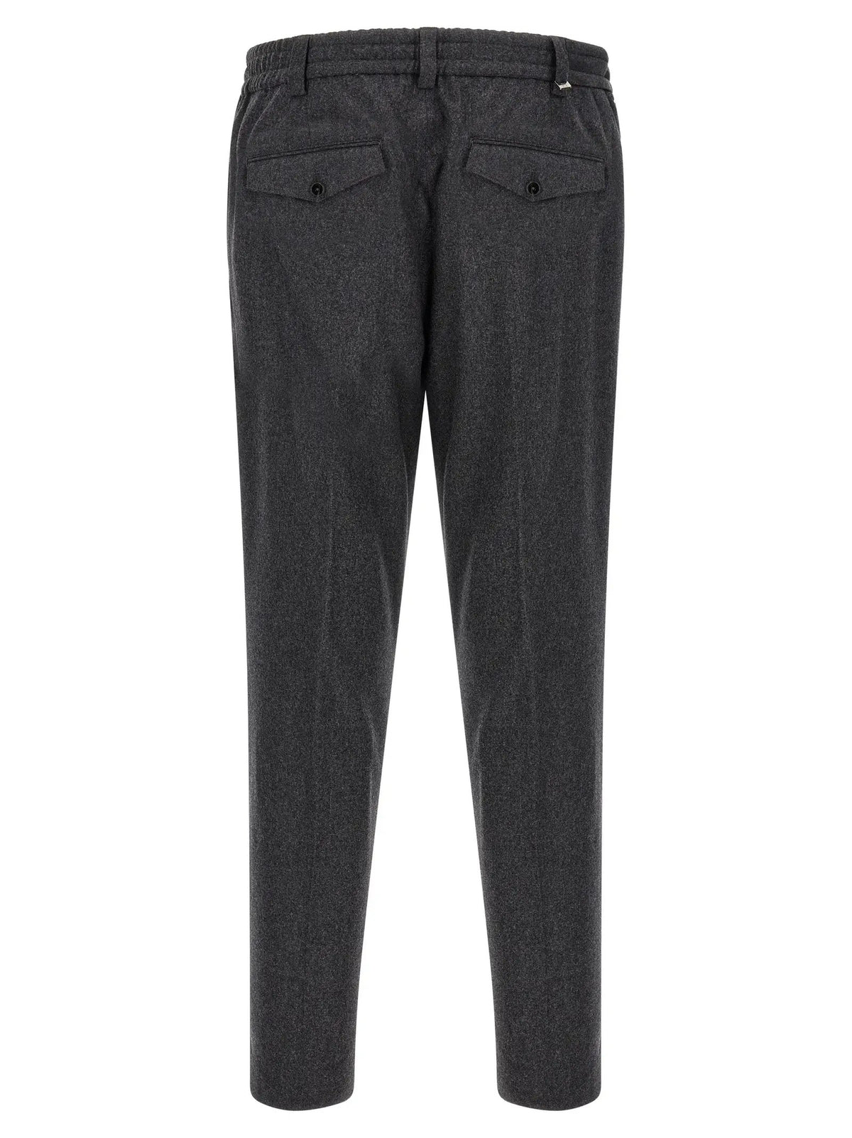 PT Torino Gray Virgin Wool Dress Pants