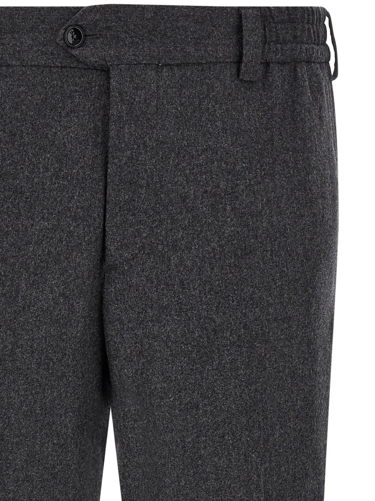 PT Torino Gray Virgin Wool Dress Pants