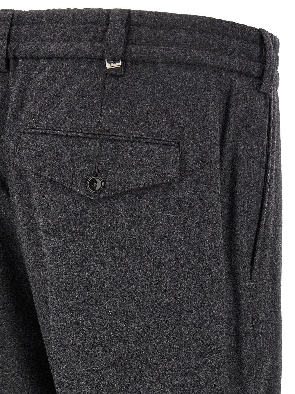 PT Torino Gray Virgin Wool Dress Pants