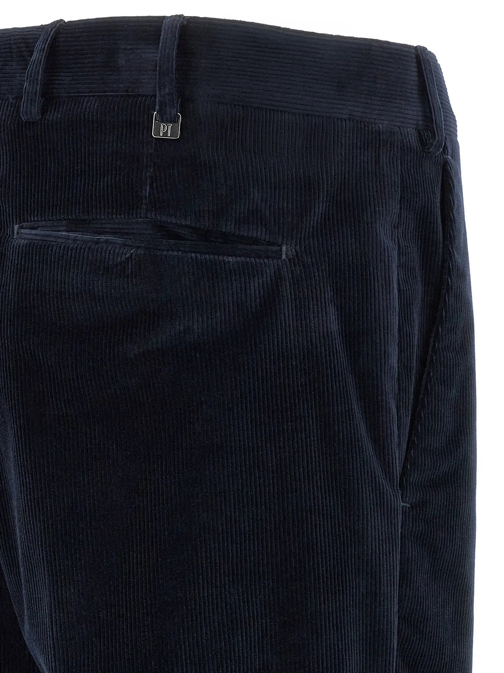 PT Torino Blue Cotton Casual Pants