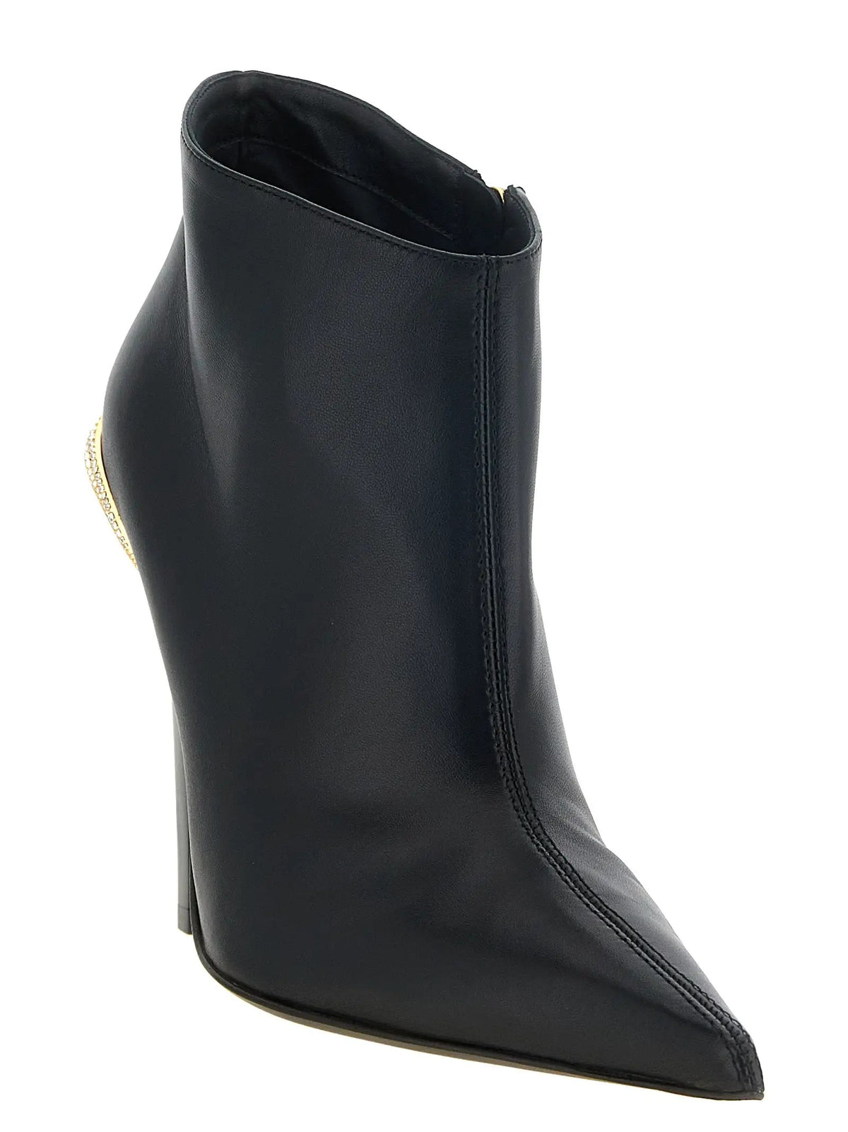 Bottines en cuir d'agneau noir Giuseppe Zanotti