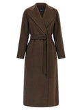 Manteau en laine vierge marron 'S Max Mara