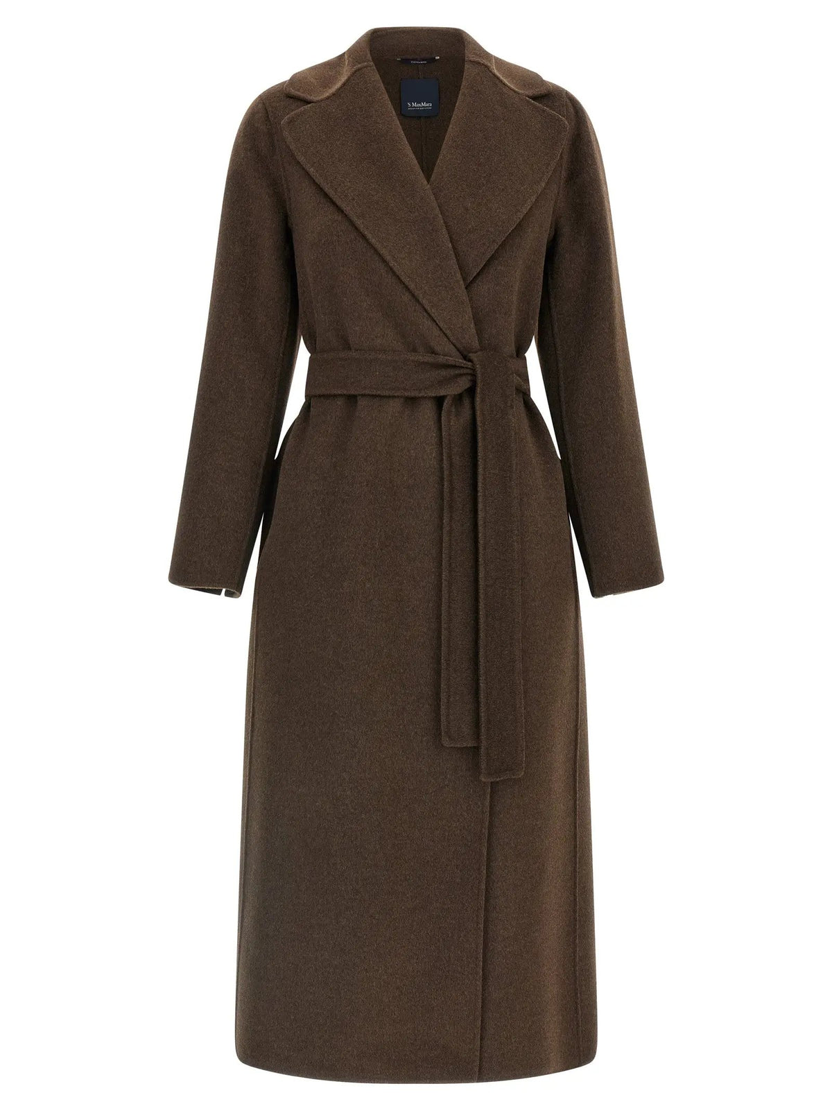Manteau en laine vierge marron 'S Max Mara