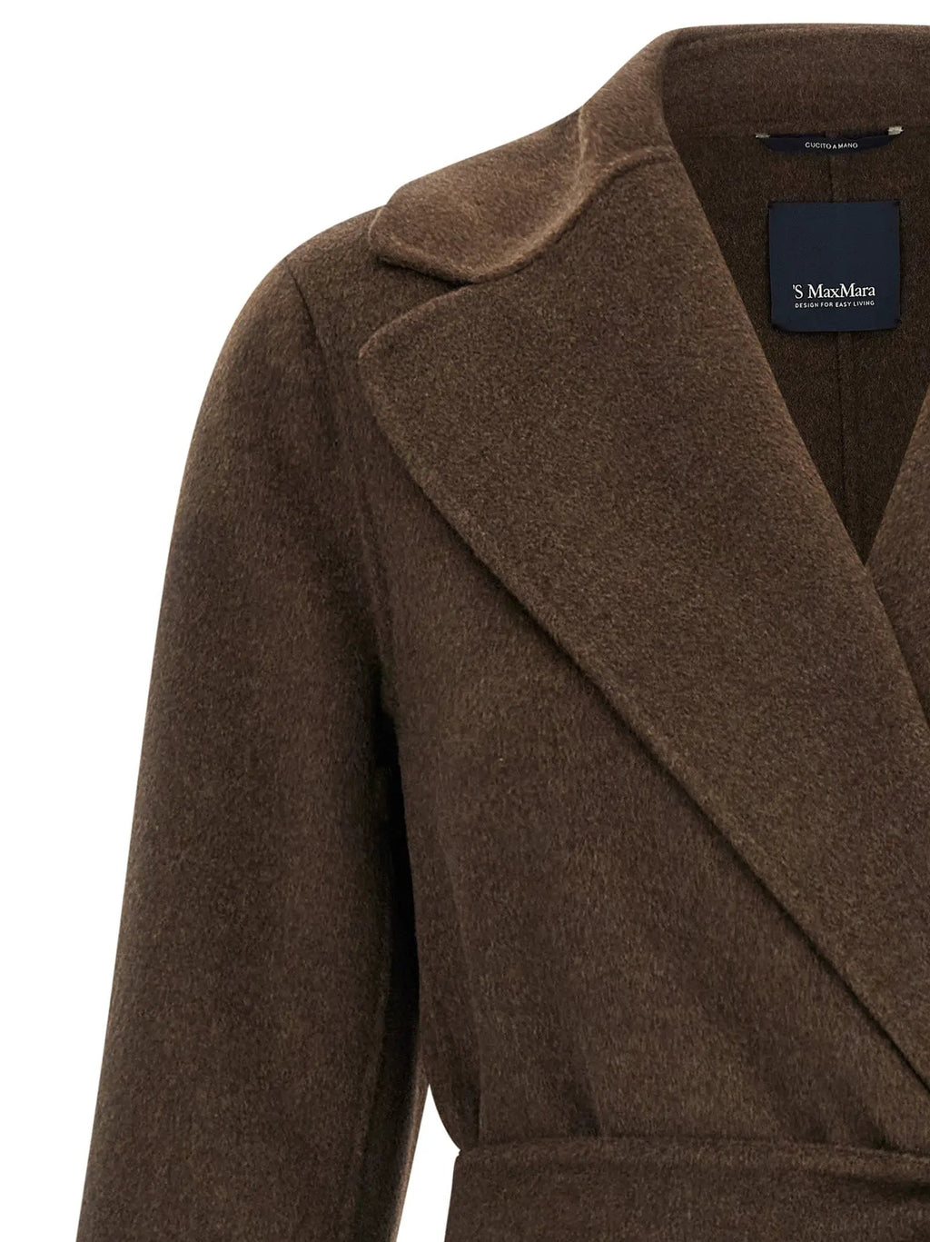 Manteau en laine vierge marron 'S Max Mara