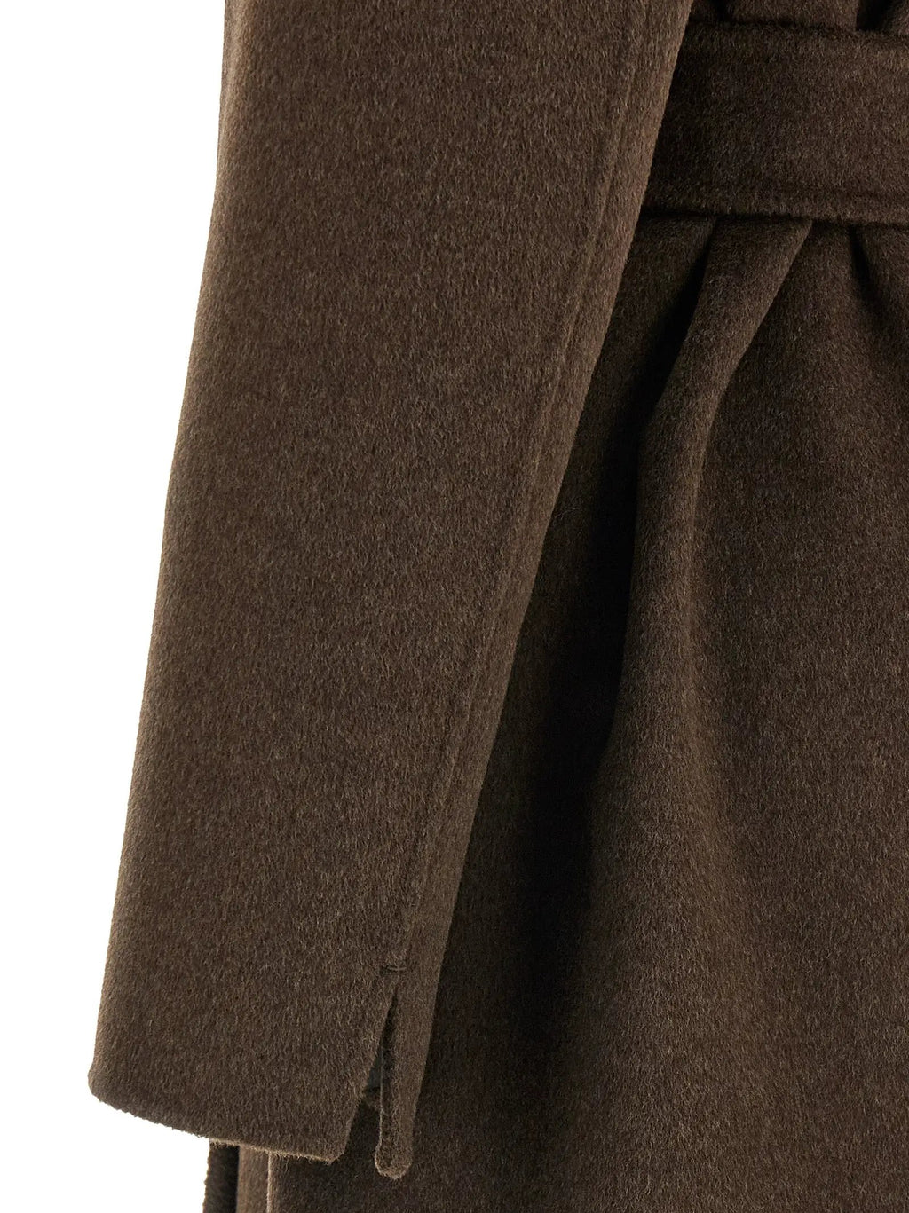 Manteau en laine vierge marron 'S Max Mara