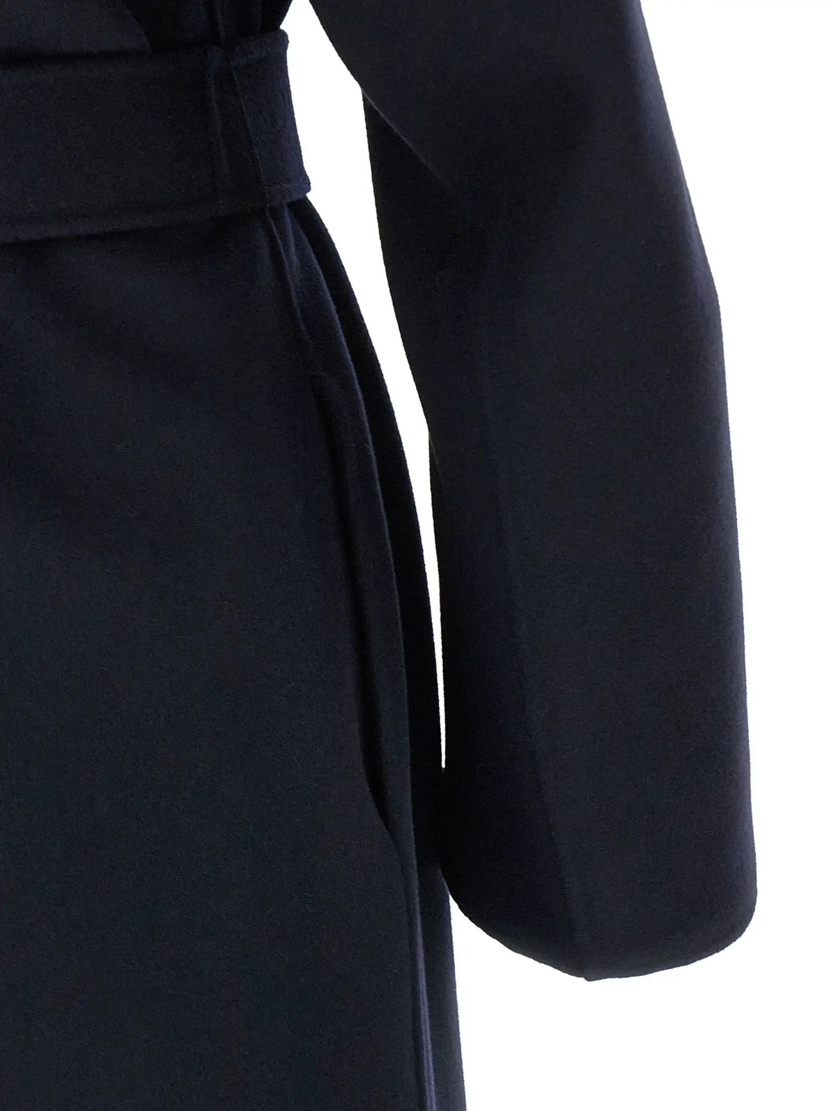 'S Max Mara Blue Wool Coat