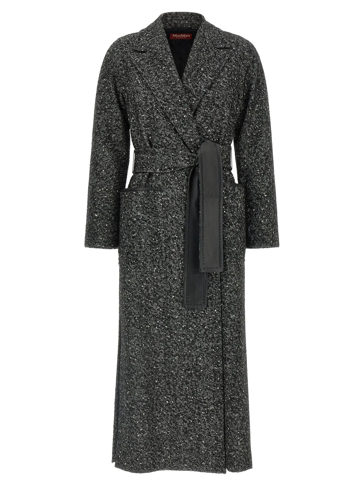 Max Mara Bicolor Virgin Wool Coat