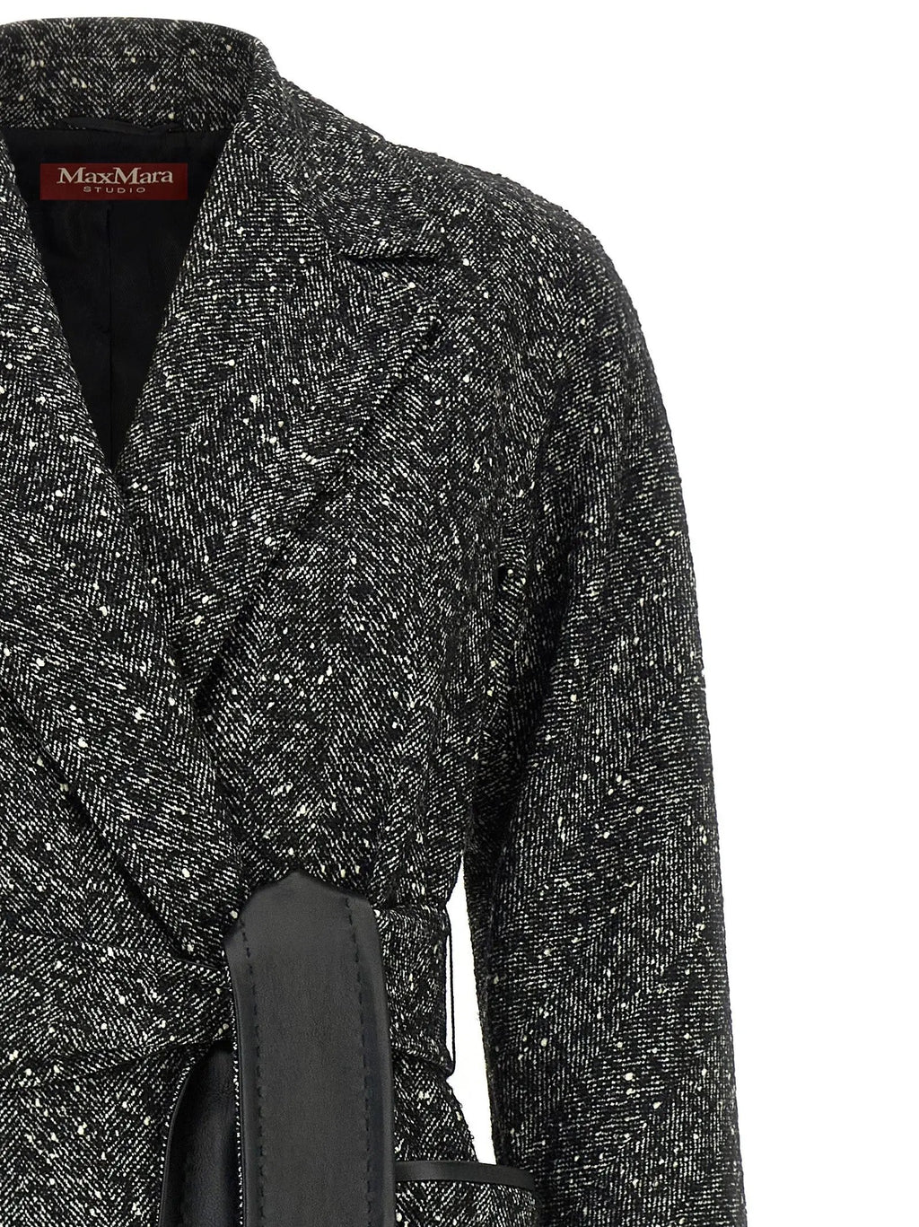 Max Mara Bicolor Virgin Wool Coat