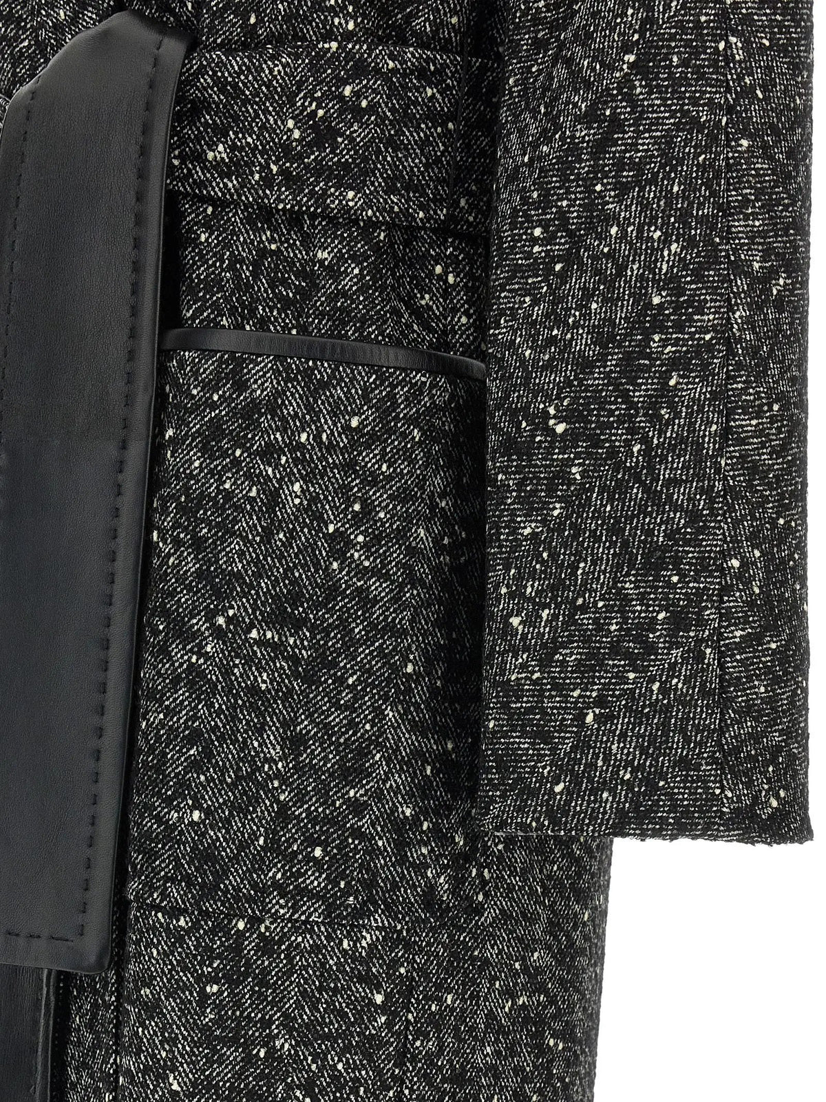 Max Mara Bicolor Virgin Wool Coat