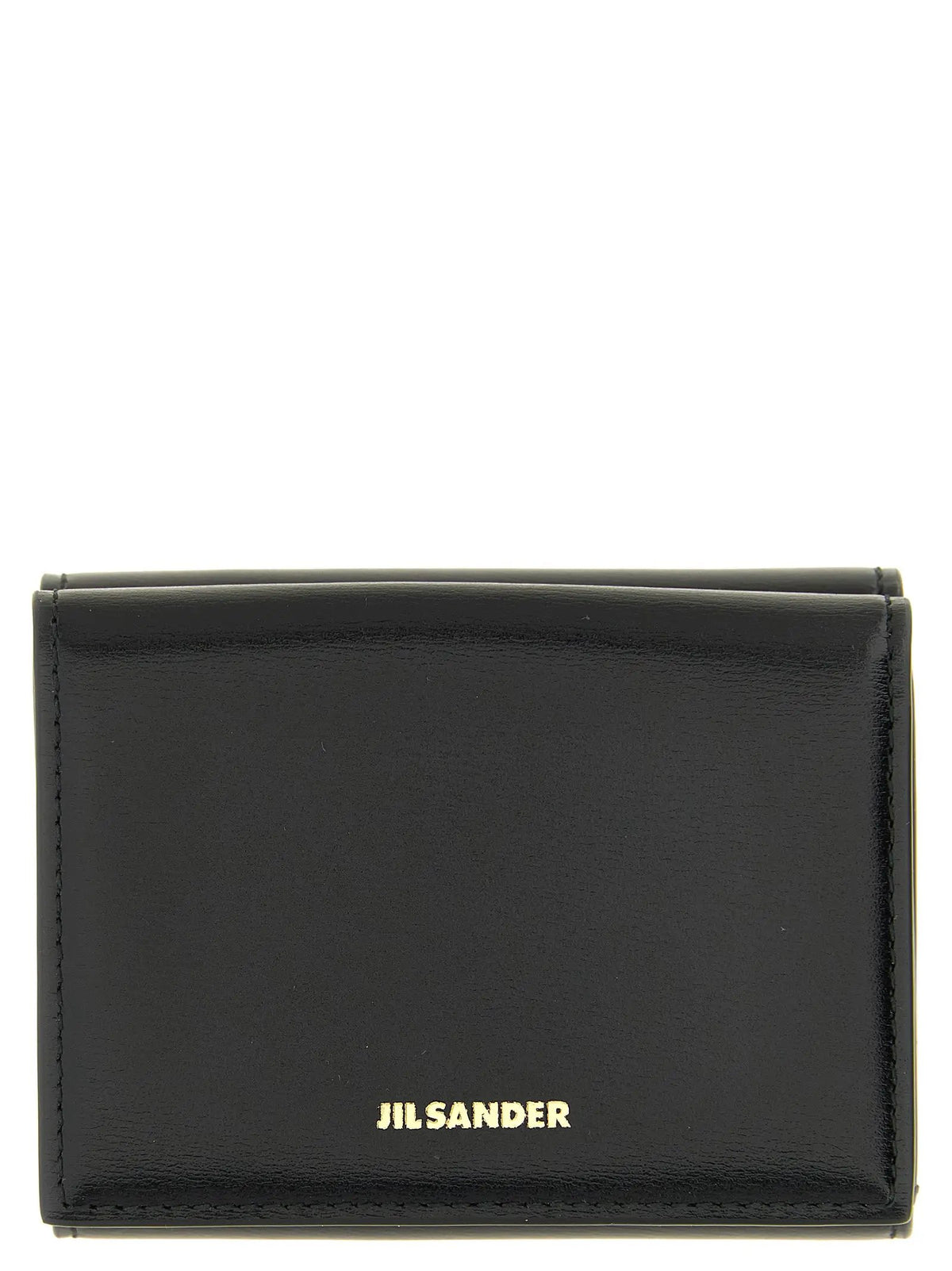Porte-cartes Jil Sander en cuir de veau noir