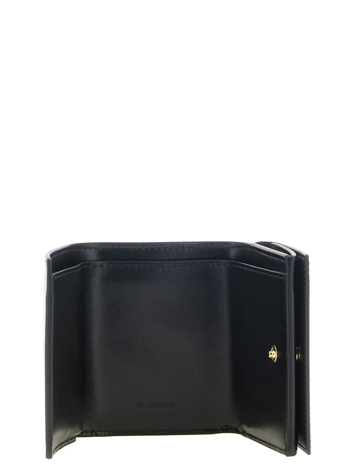 Porte-cartes Jil Sander en cuir de veau noir