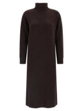 Max Mara Brown Wool Midi Dress