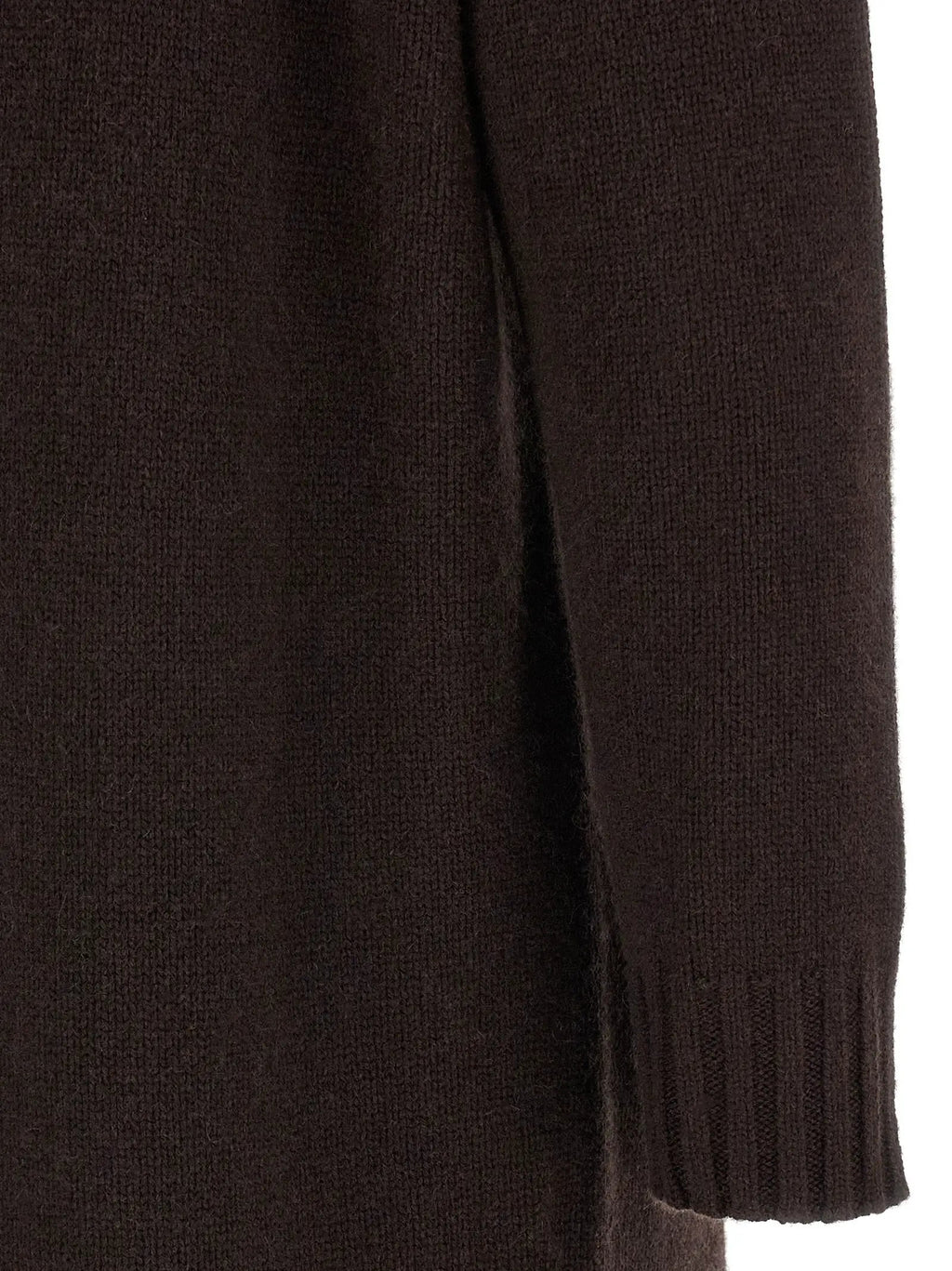 Max Mara Brown Wool Midi Dress