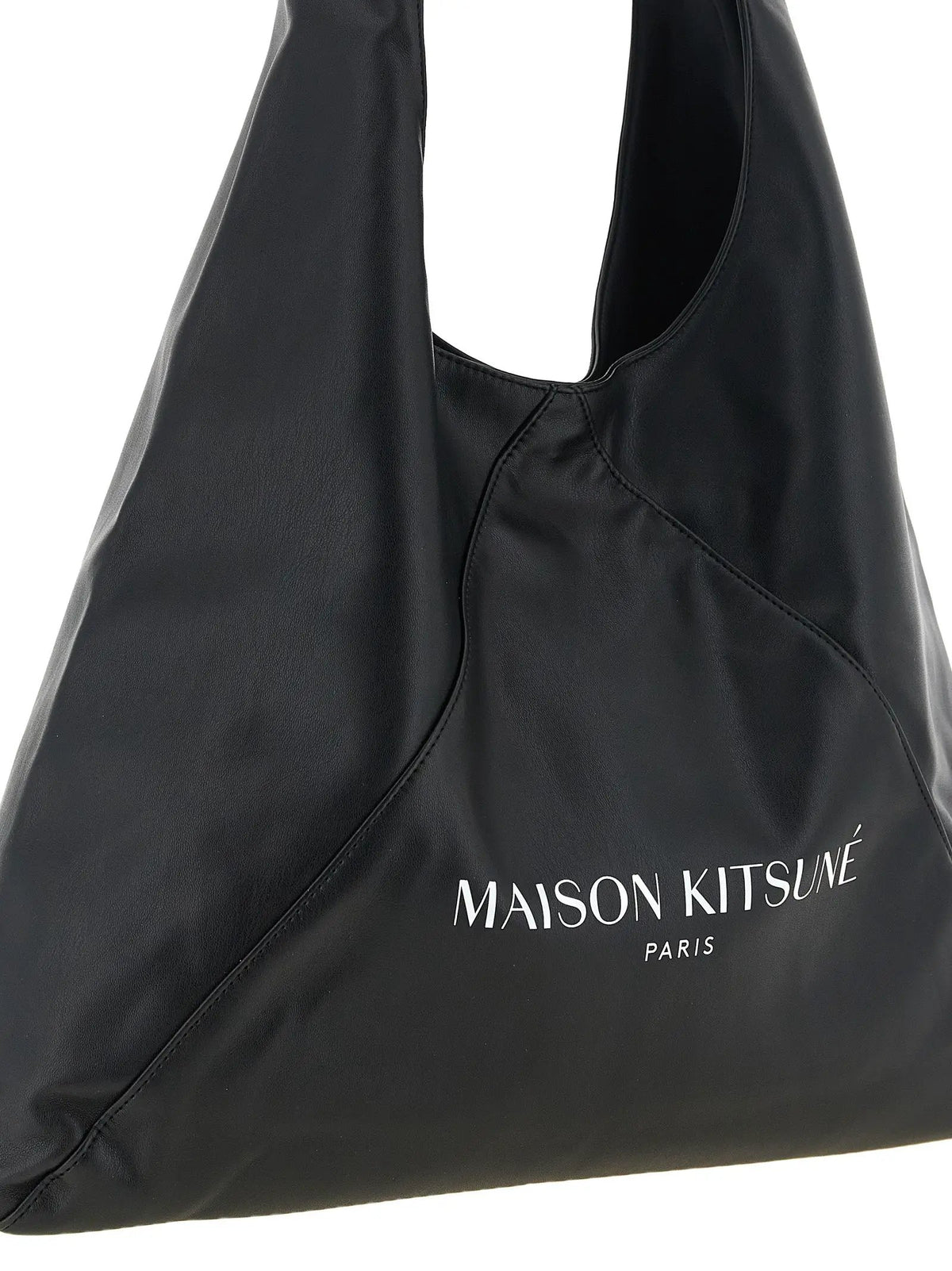 Maison Kitsuné Black Polyethylene Shoulder Bag