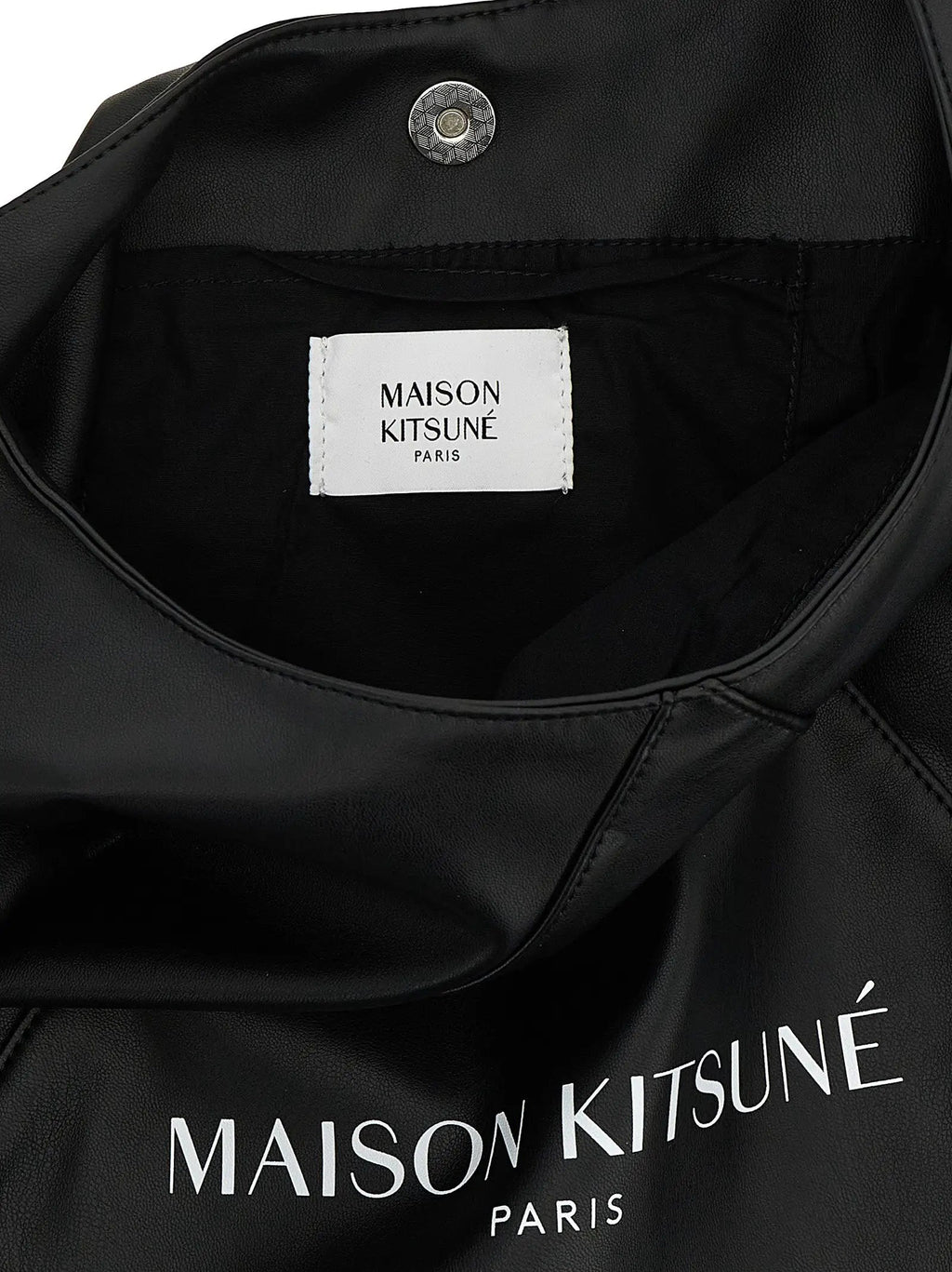 Maison Kitsuné Black Polyethylene Shoulder Bag