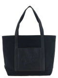 Sac fourre-tout en coton noir Maison Kitsuné