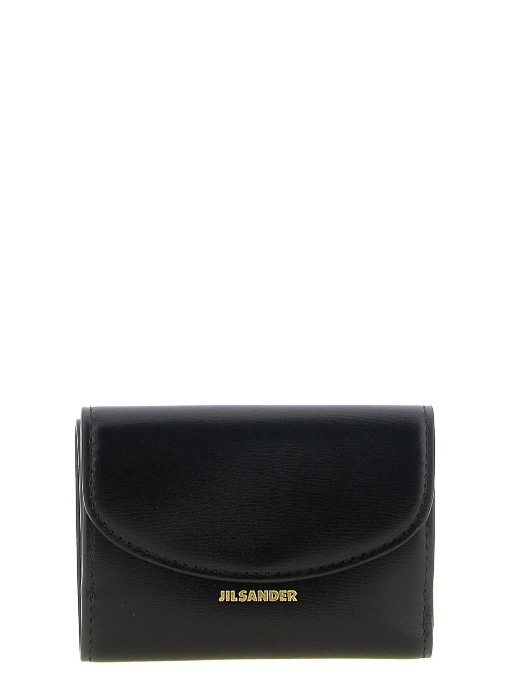 Porte-cartes Jil Sander en cuir de veau noir