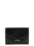 Porte-cartes Jil Sander en cuir de veau noir