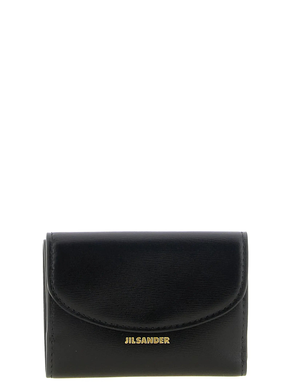 Porte-cartes Jil Sander en cuir de veau noir