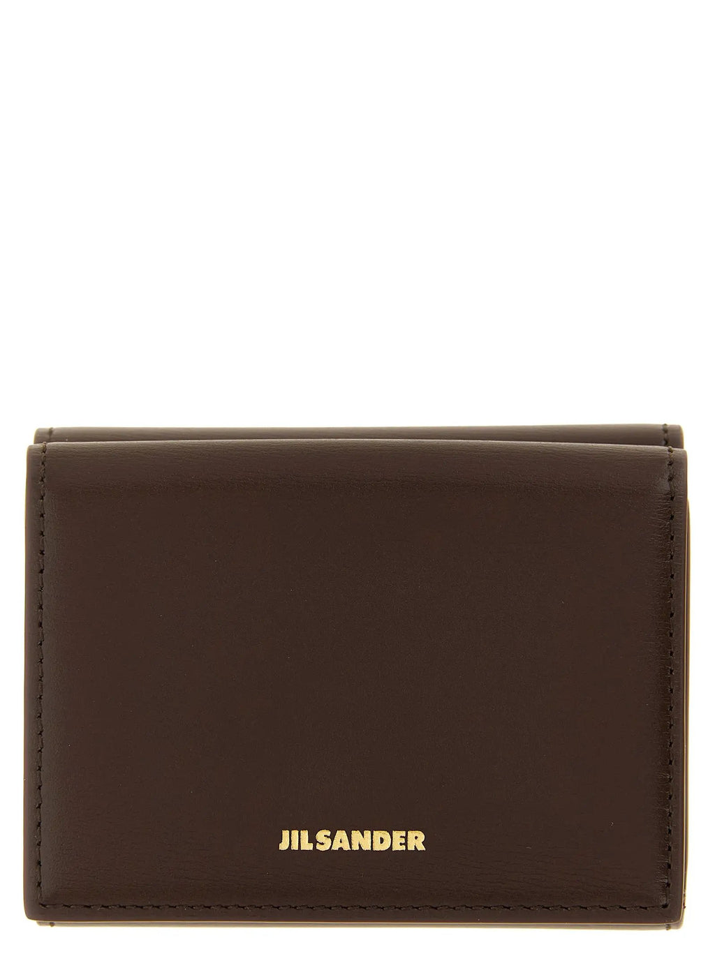 Jil Sander Brown Calfskin Cardholder