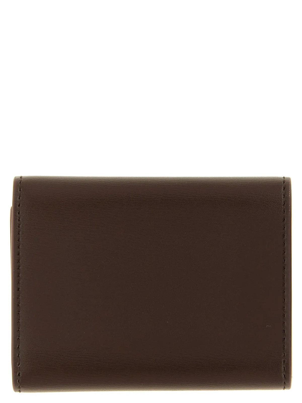 Jil Sander Brown Calfskin Cardholder