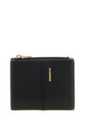 Porte-cartes Jil Sander en cuir d'agneau noir