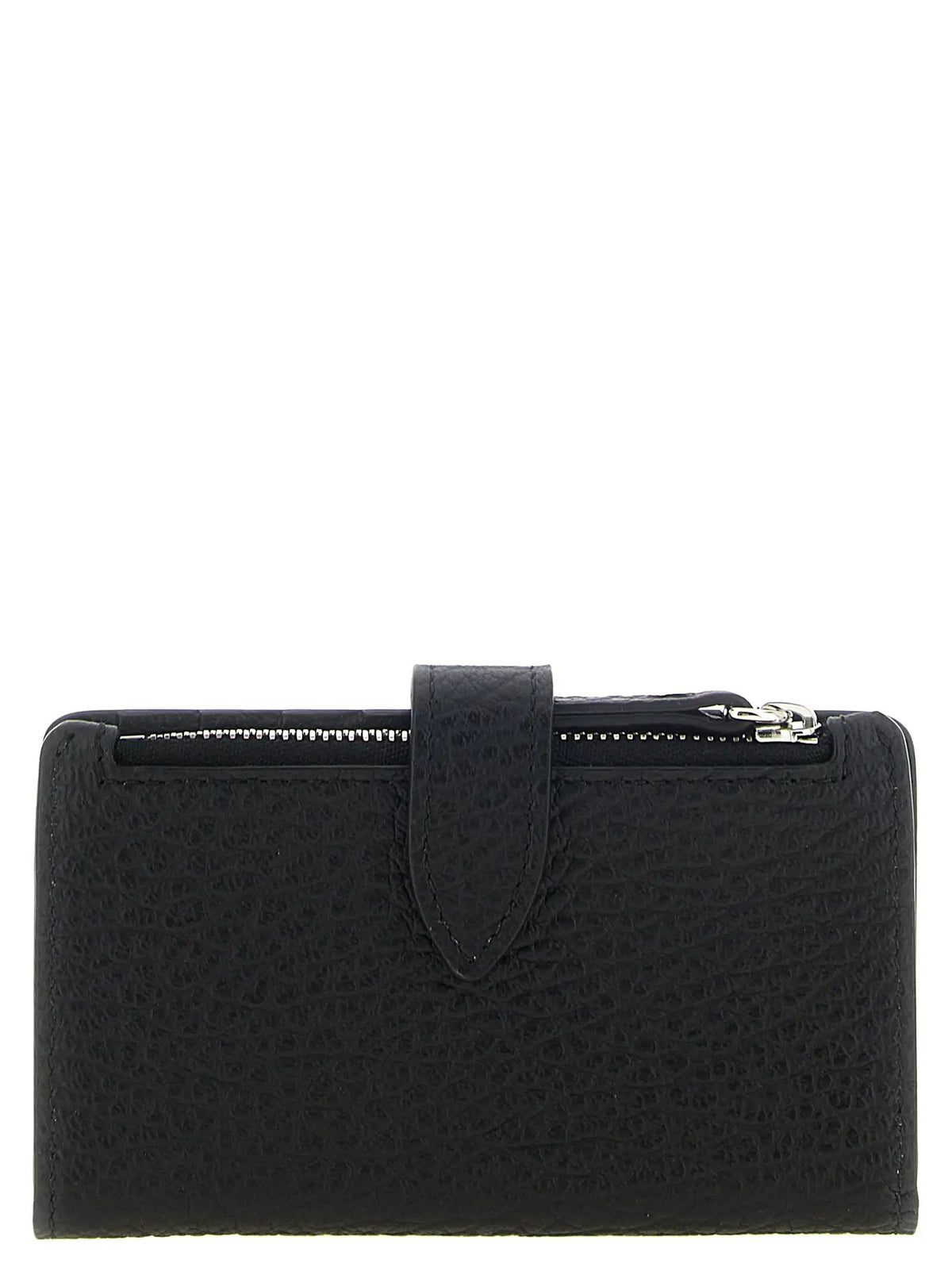 Porte-cartes en cuir de veau noir Maison Margiela