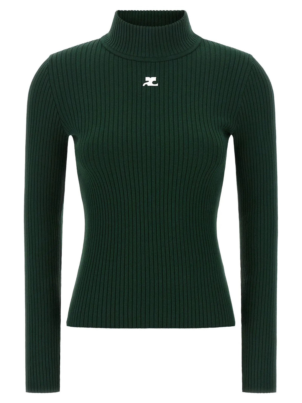 Courrèges Bicolor Viscose Cardigan