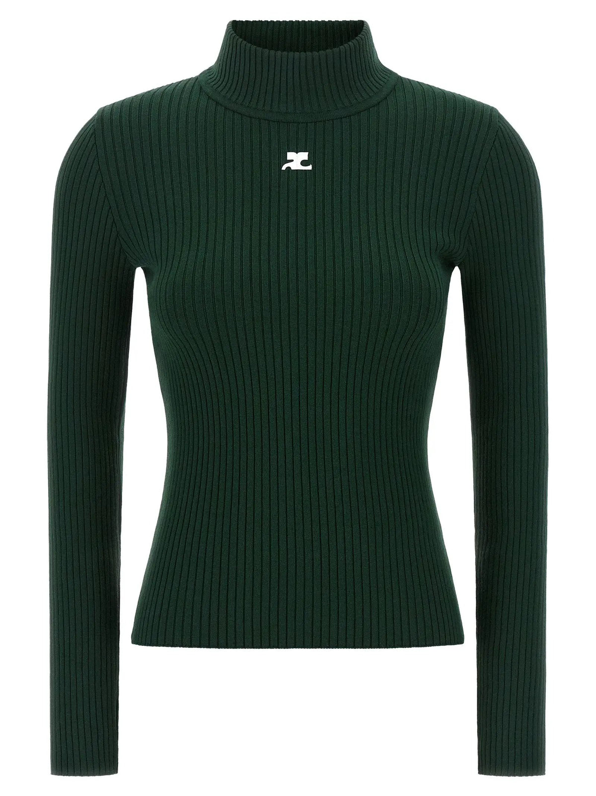 Courrèges Bicolor Viscose Cardigan