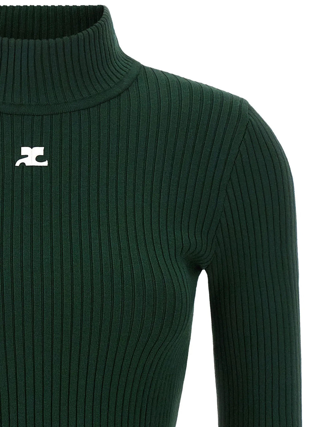 Courrèges Bicolor Viscose Cardigan