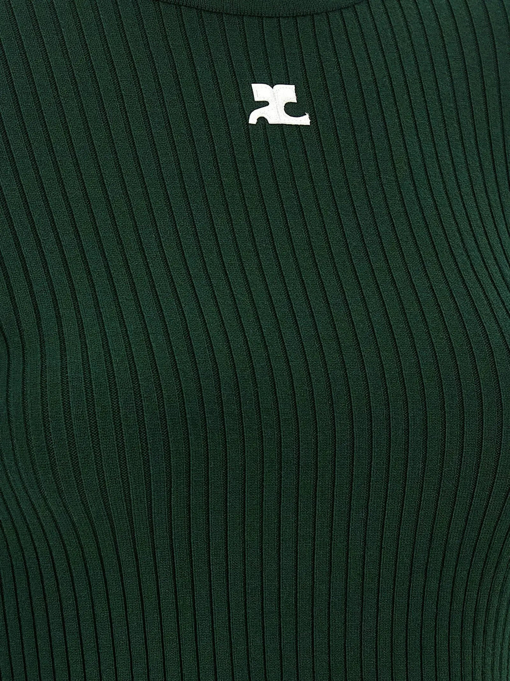 Courrèges Bicolor Viscose Cardigan