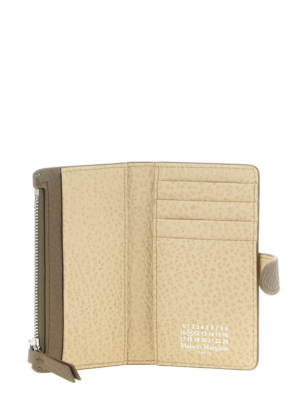 Porte-cartes Maison Margiela en cuir de veau marron