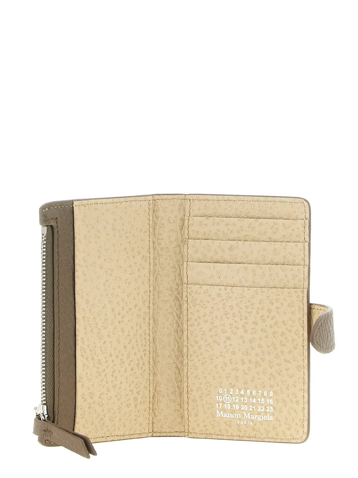 Porte-cartes Maison Margiela en cuir de veau marron