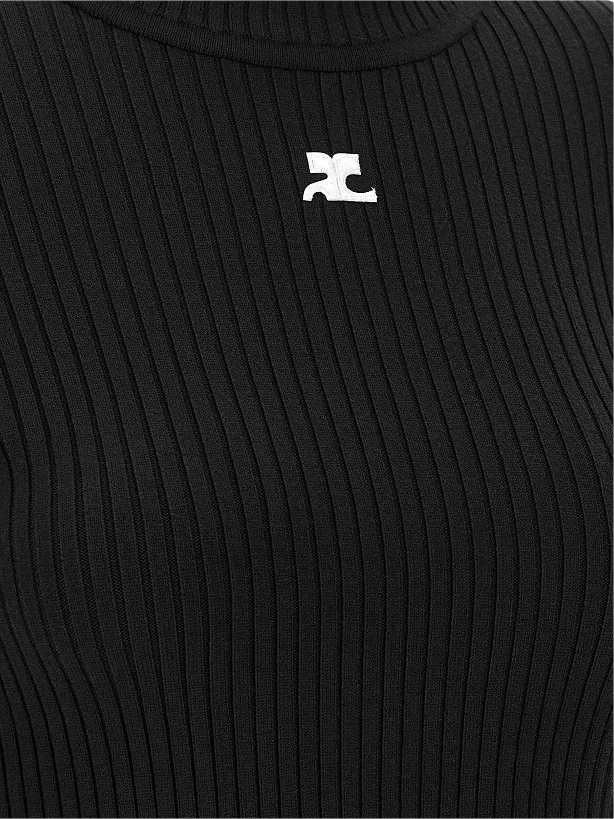 Cardigan Courrèges noir en viscose