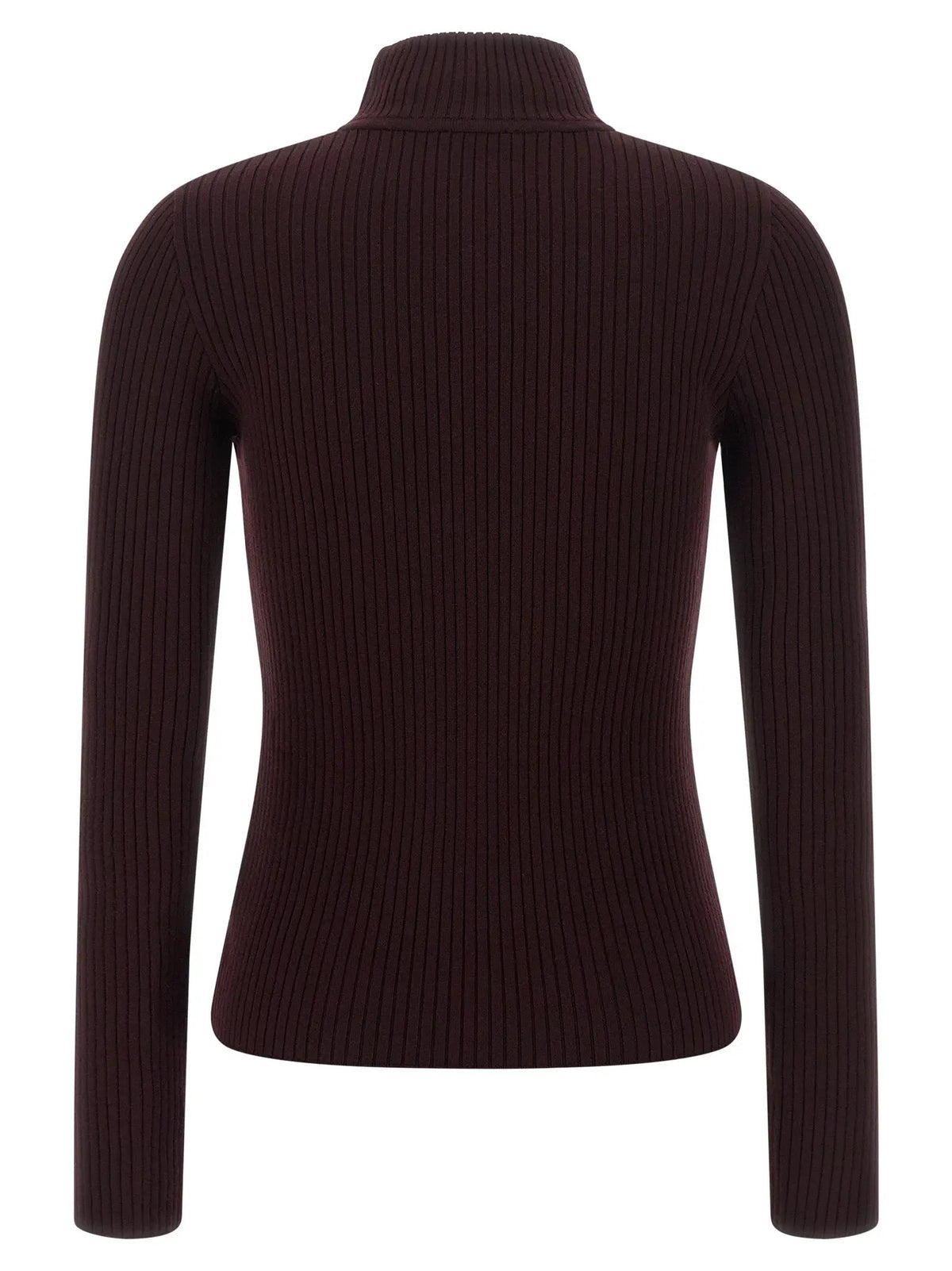 Courrèges Bordeaux Viscose Cardigan