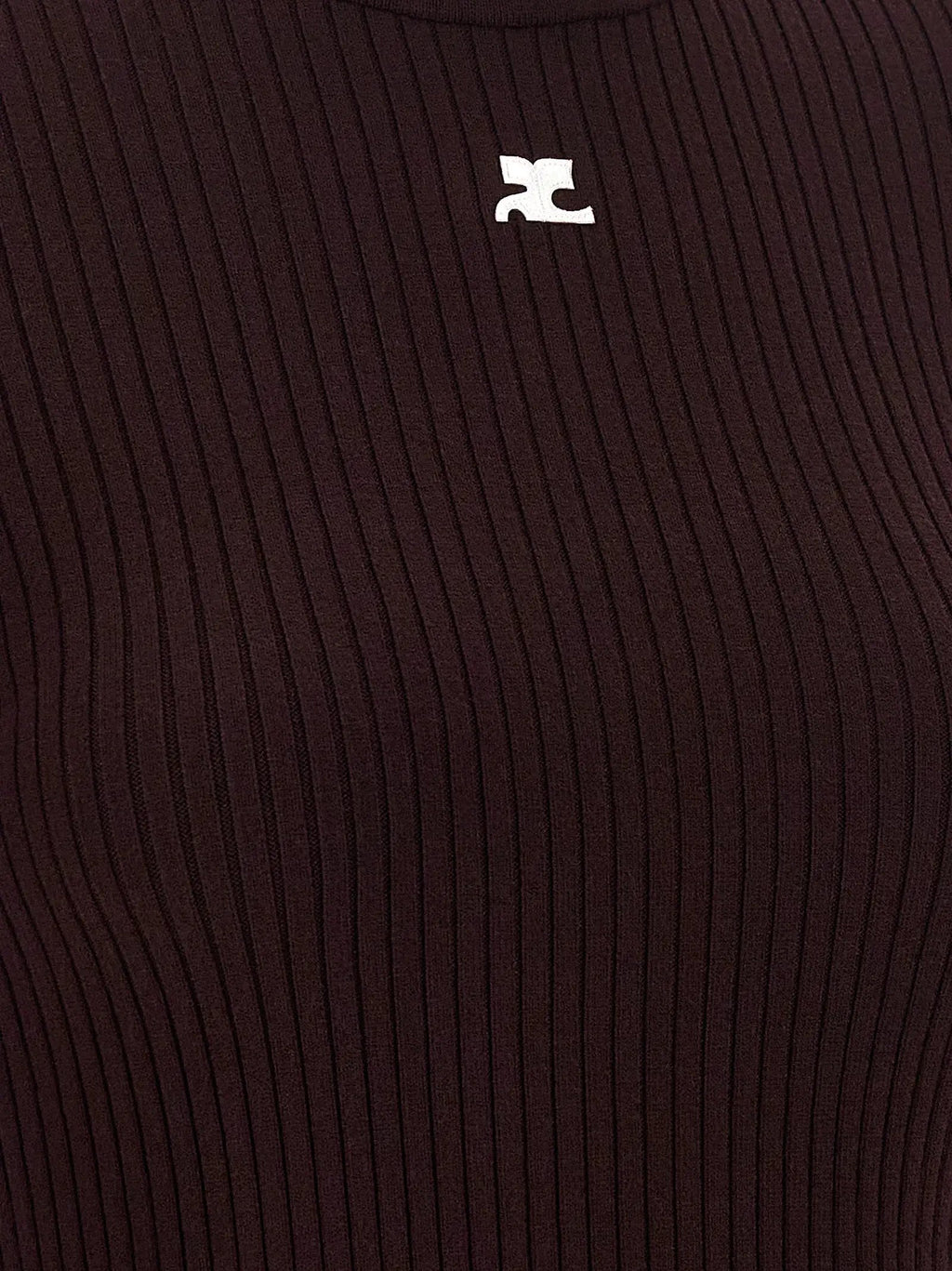 Courrèges Bordeaux Viscose Cardigan