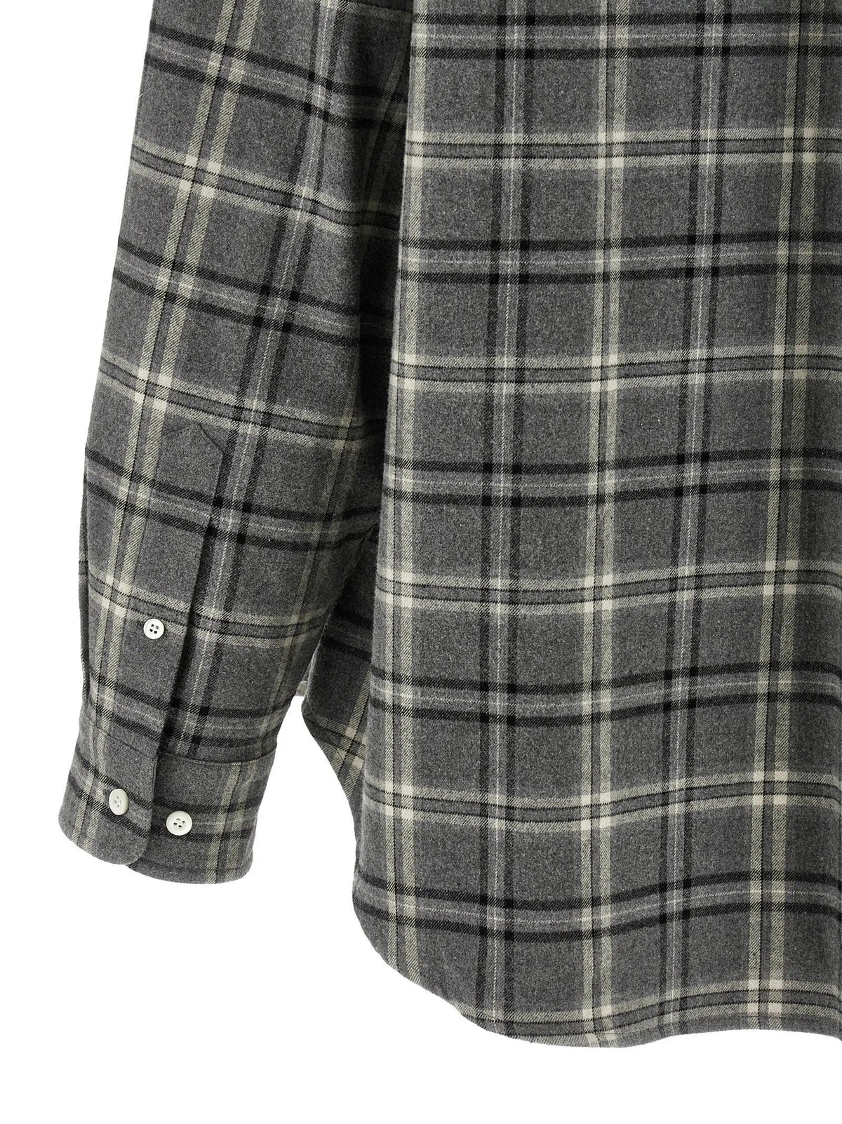 Blouse Miu Miu en coton gris