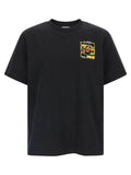 T-shirt Casablanca en coton biologique noir
