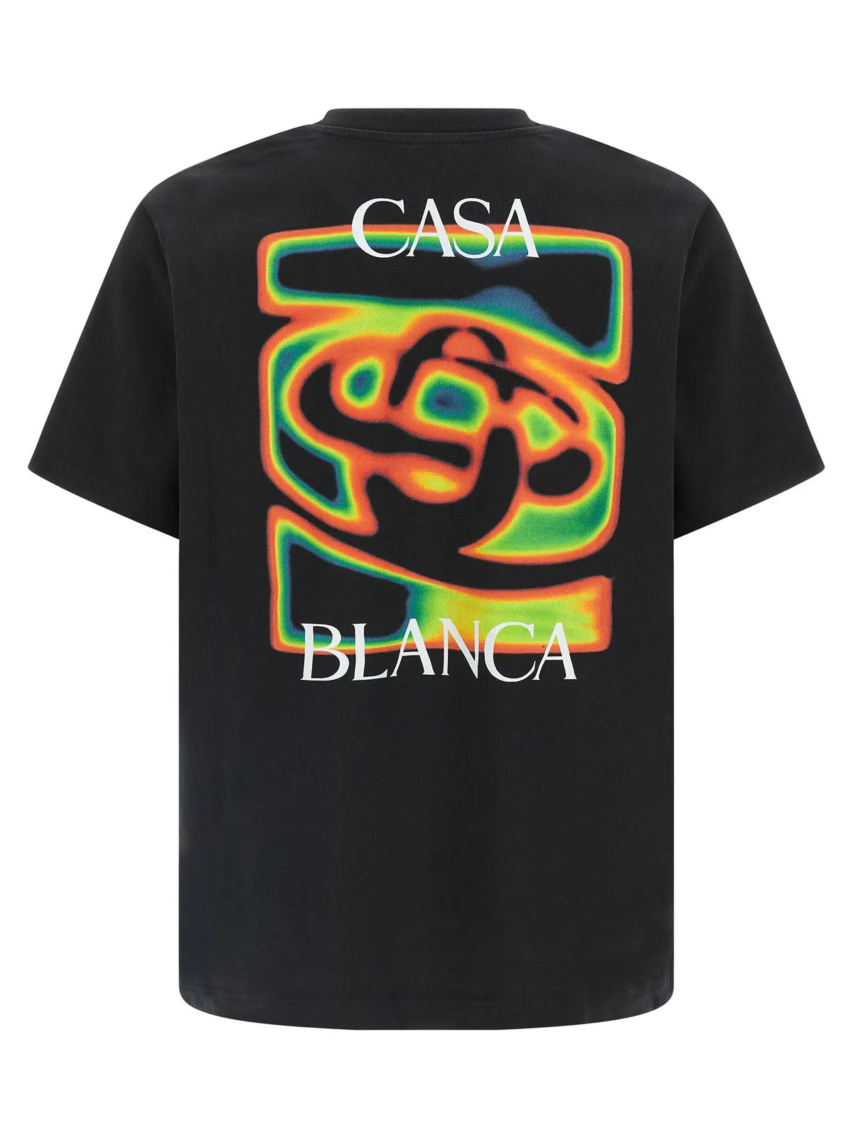 T-shirt Casablanca en coton biologique noir