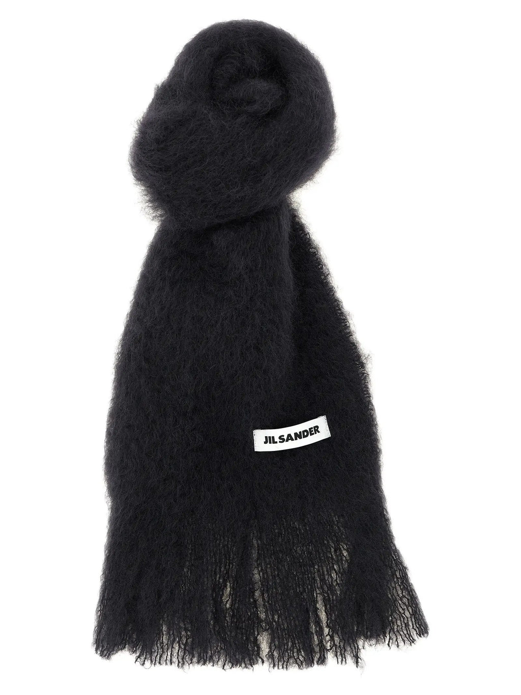 Écharpe Jil Sander en laine noire
