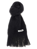 Écharpe Jil Sander en laine noire